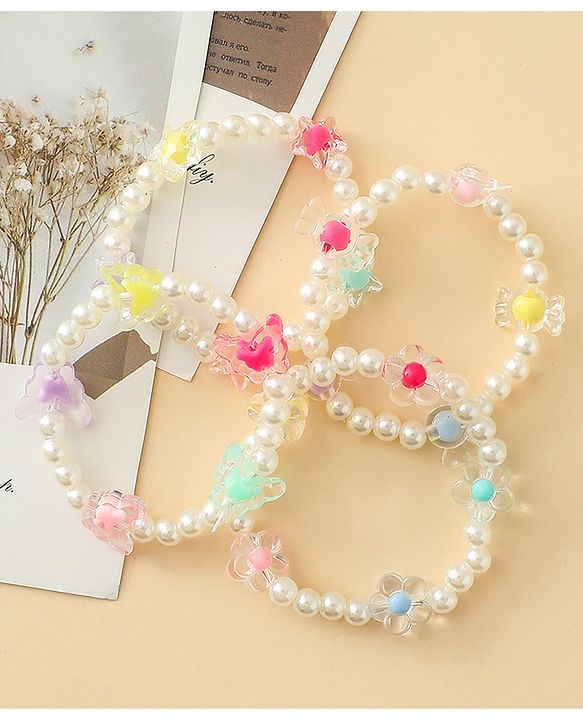 Babyhug Bracelets Free Size Pack of 4 - Multicolor