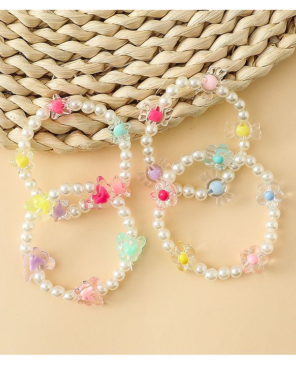 Babyhug Bracelets Free Size Pack of 4 - Multicolor