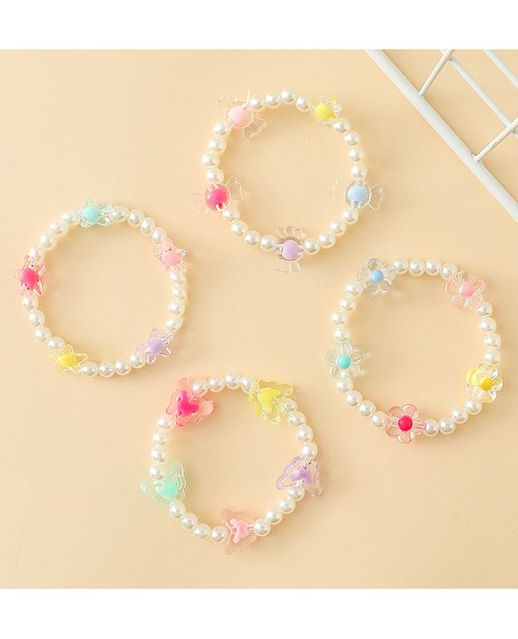 Babyhug Bracelets Free Size Pack of 4 - Multicolor