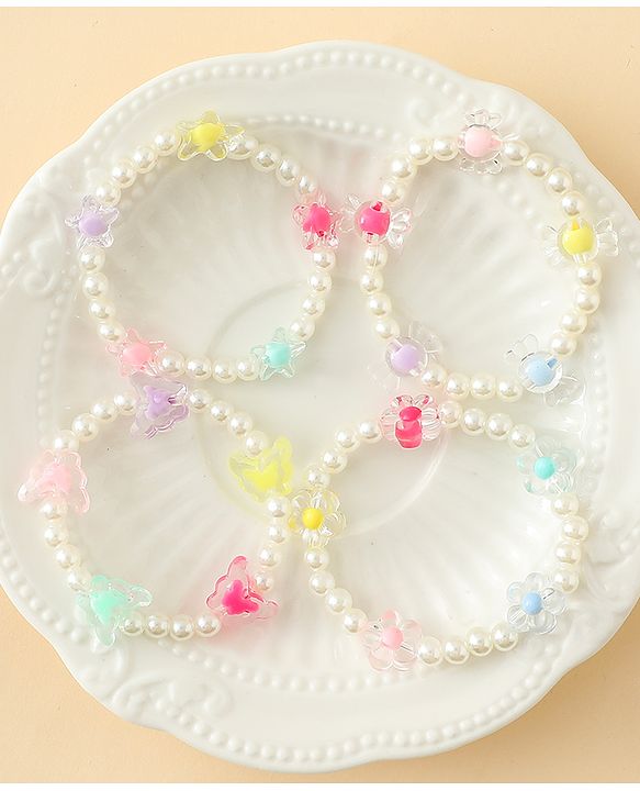 Babyhug Bracelets Free Size Pack of 4 - Multicolor