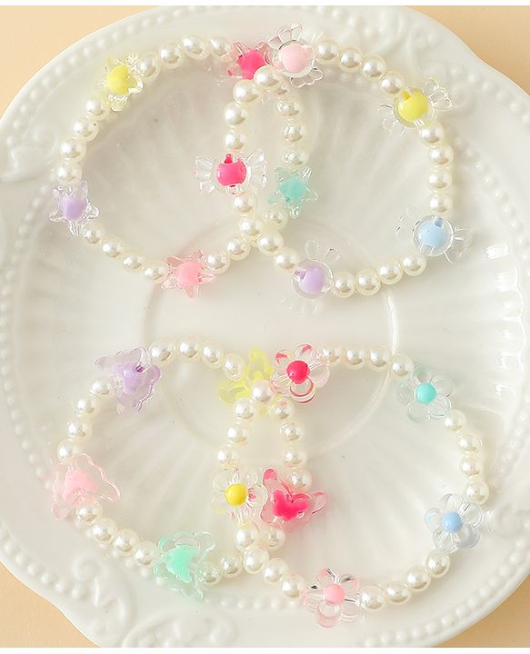 Babyhug Bracelets Free Size Pack of 4 - Multicolor