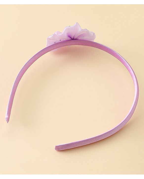 Babyhug Hair Band with Floral Applique - Sea Green