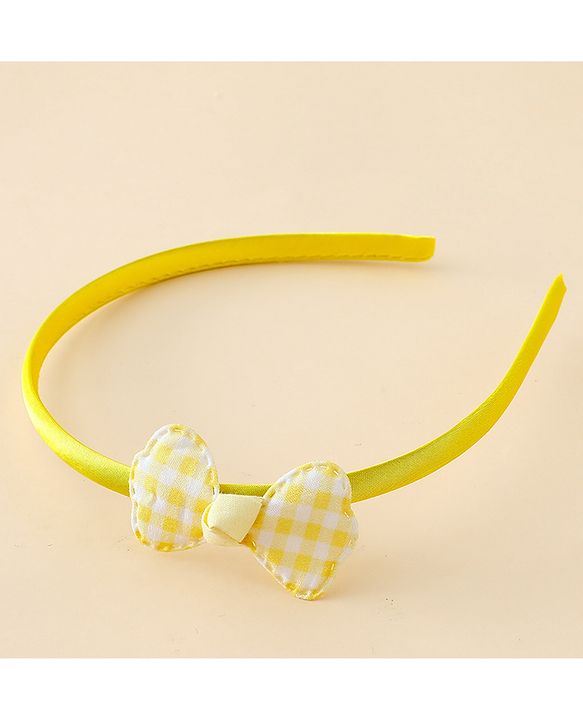 Babyhug Hair Bands with Bow Applique Pack of 2 Free Size - Red & Blue