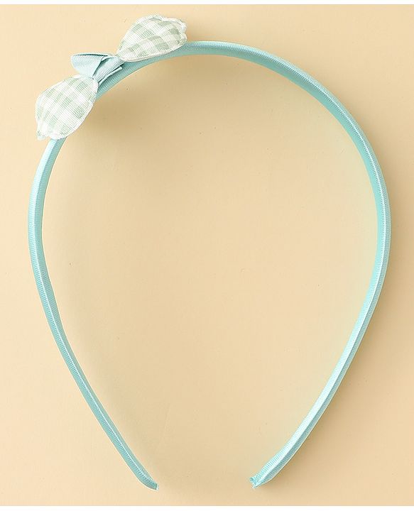 Babyhug Hair Bands with Bow Applique Pack of 2 Free Size - Red & Blue