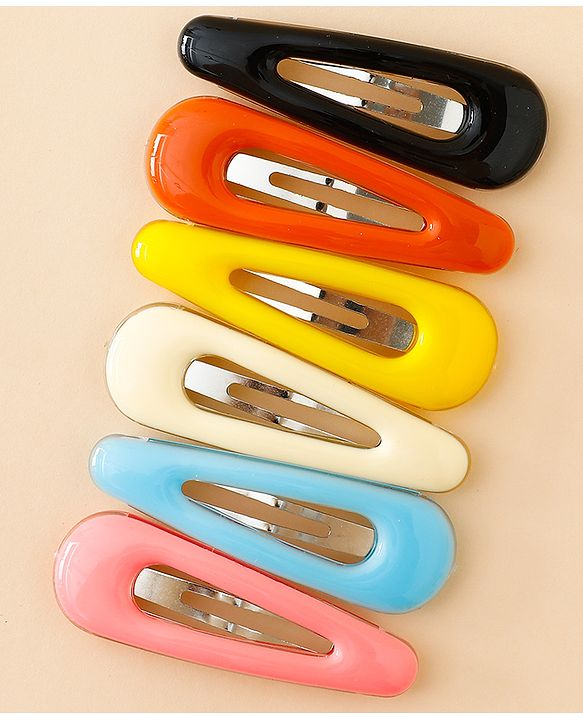 Babyhug Snap Clips Pack of 6 - Multicolor