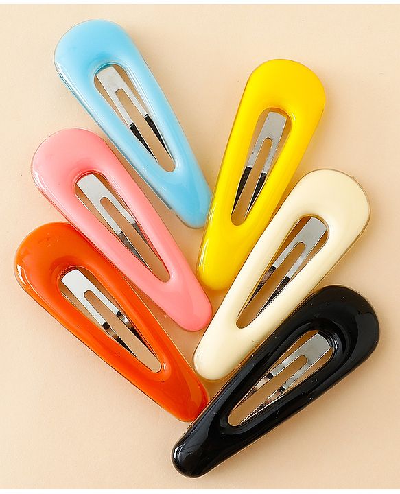 Babyhug Snap Clips Pack of 6 - Multicolor