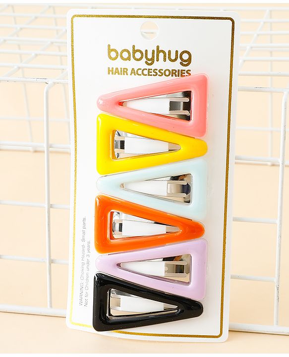 Babyhug Snap Clips Pack of 6 - Multicolor