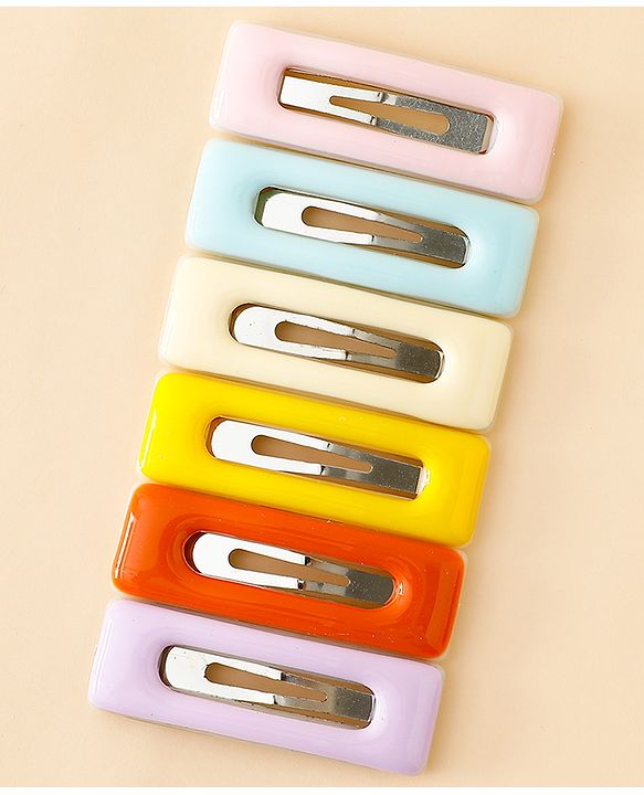 Babyhug Snap Clips Pack of 6 - Multicolor