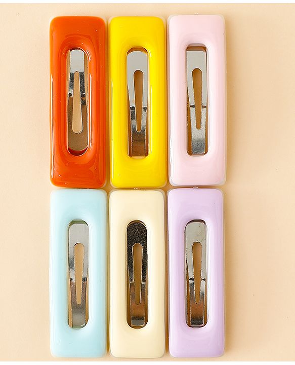 Babyhug Snap Clips Pack of 6 - Multicolor