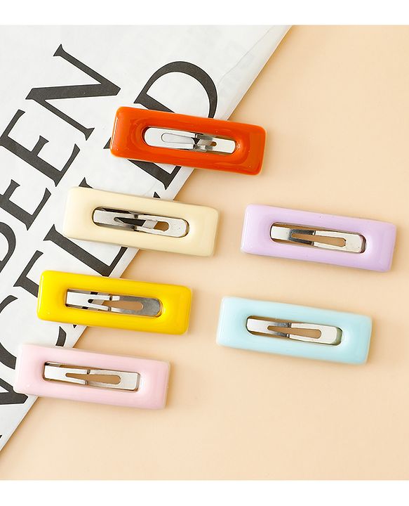 Babyhug Snap Clips Pack of 6 - Multicolor