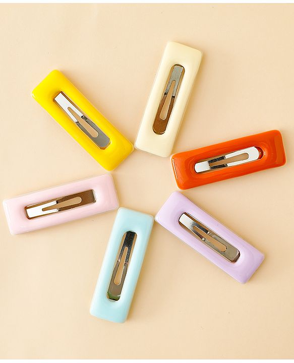Babyhug Snap Clips Pack of 6 - Multicolor