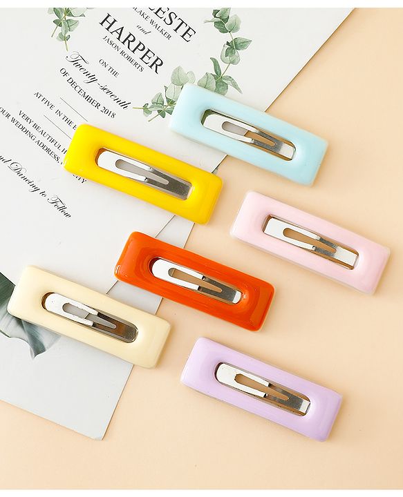 Babyhug Snap Clips Pack of 6 - Multicolor