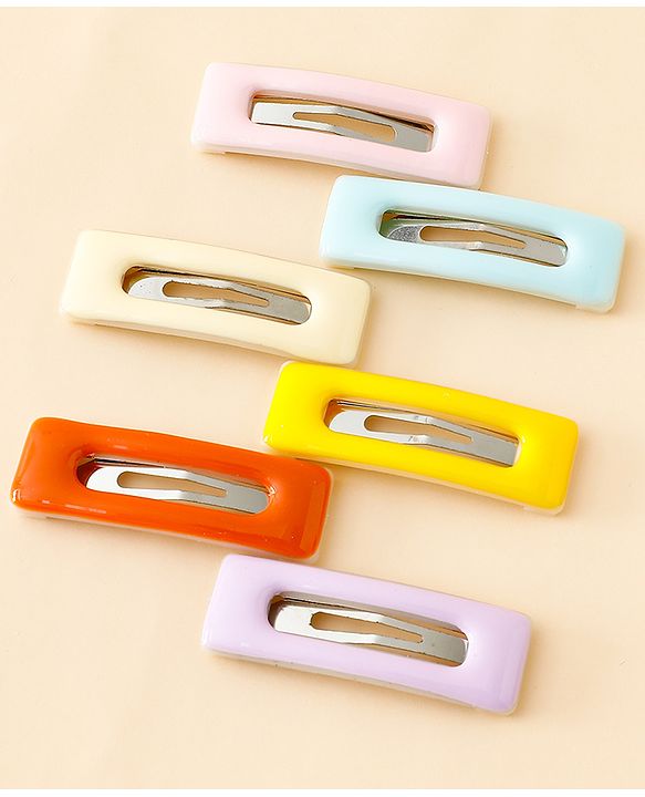 Babyhug Snap Clips Pack of 6 - Multicolor