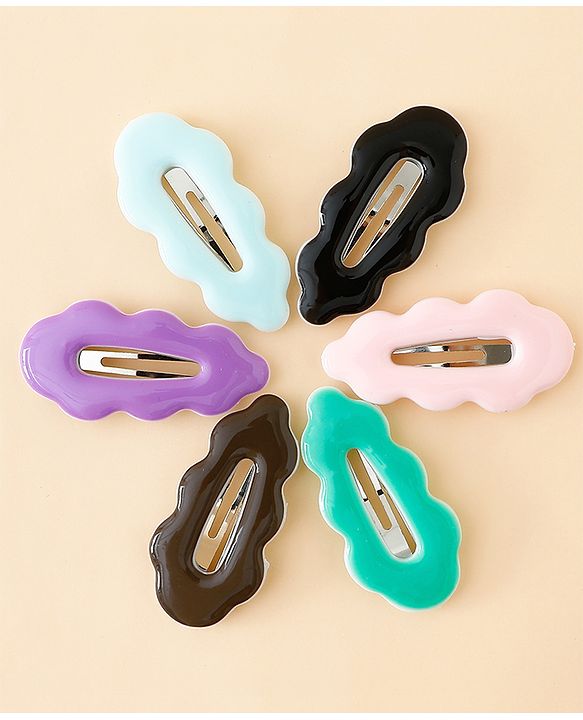 Babyhug Snap Clips Pack of 6 - Multicolor