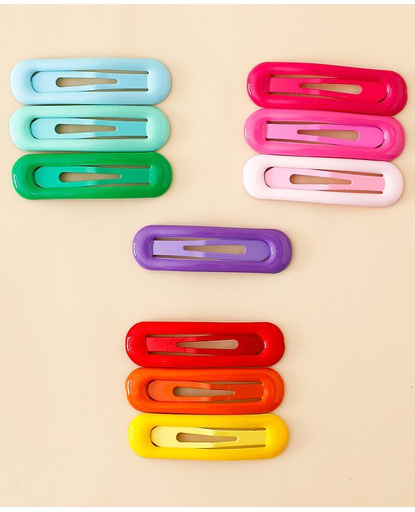 Babyhug Free Size Snap Clips Pack of 10 - Multicolor