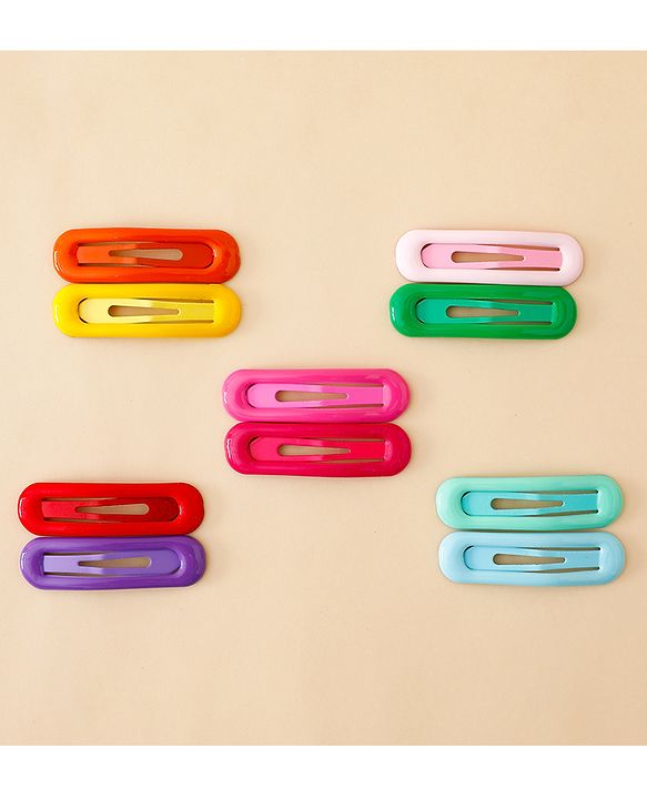 Babyhug Free Size Snap Clips Pack of 10 - Multicolor