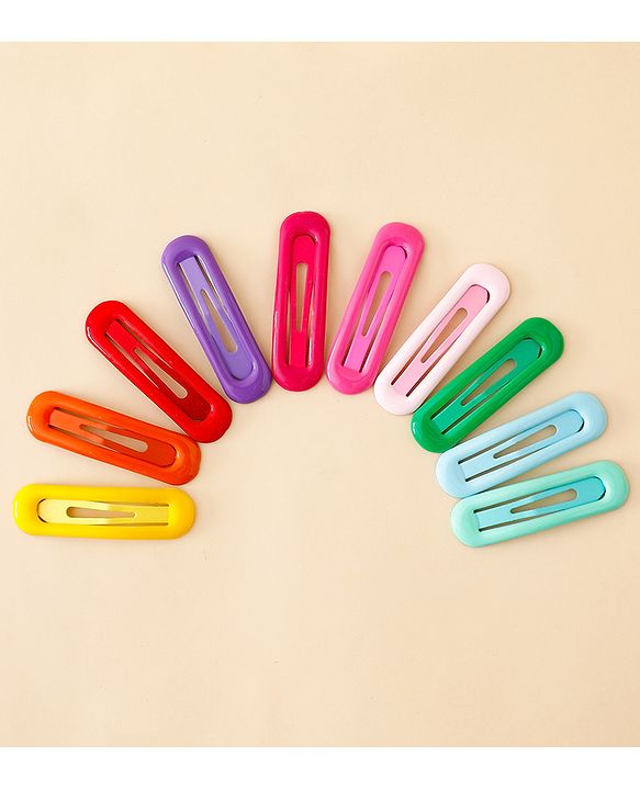 Babyhug Free Size Snap Clips Pack of 10 - Multicolor
