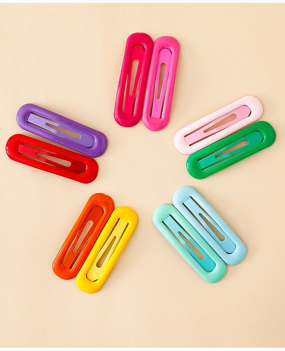Babyhug Free Size Snap Clips Pack of 10 - Multicolor