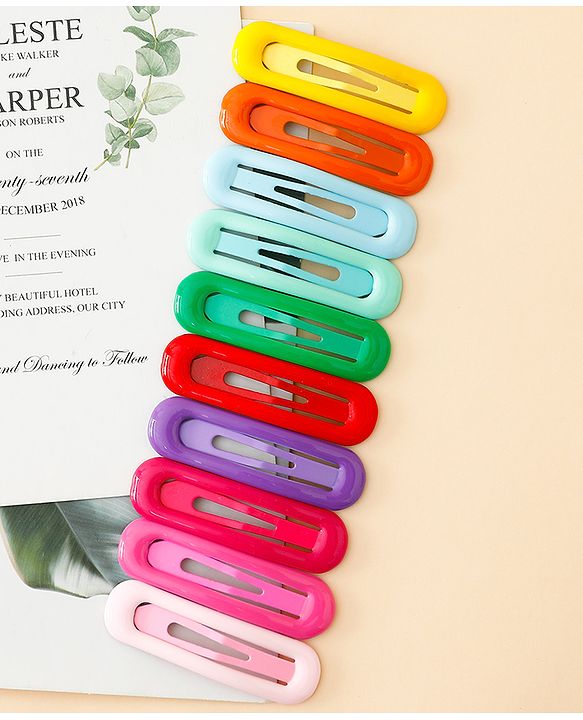 Babyhug Free Size Snap Clips Pack of 10 - Multicolor