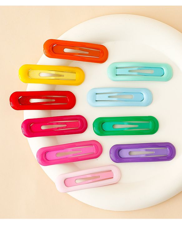 Babyhug Free Size Snap Clips Pack of 10 - Multicolor