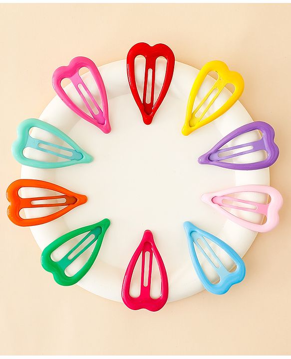 Babyhug Free Size Snap Clips Pack of 10 - Multicolor