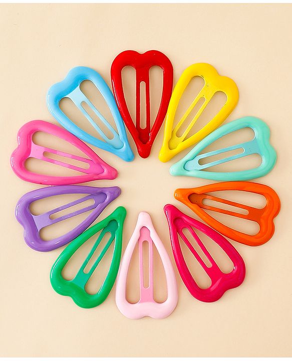 Babyhug Free Size Snap Clips Pack of 10 - Multicolor