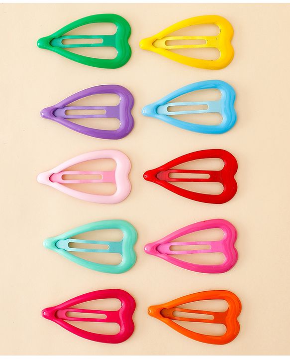Babyhug Free Size Snap Clips Pack of 10 - Multicolor