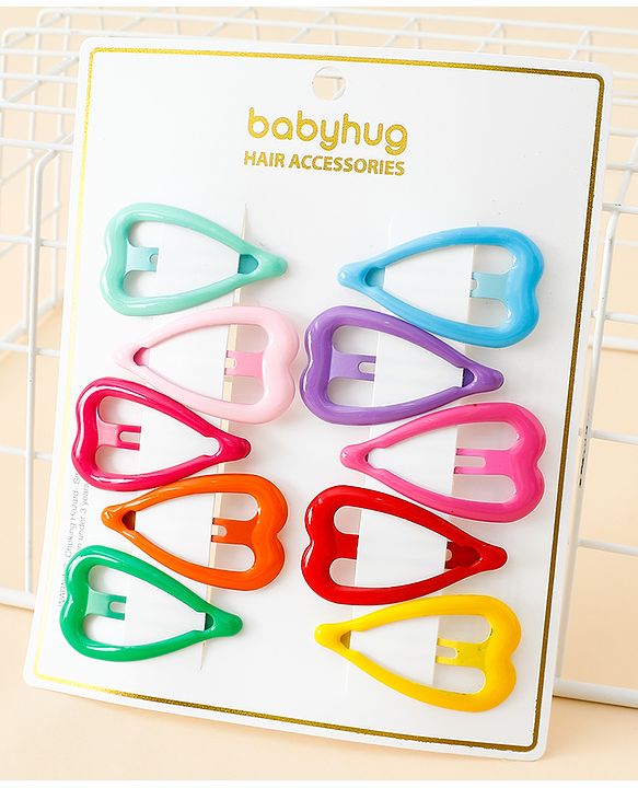 Babyhug Free Size Snap Clips Pack of 10 - Multicolor
