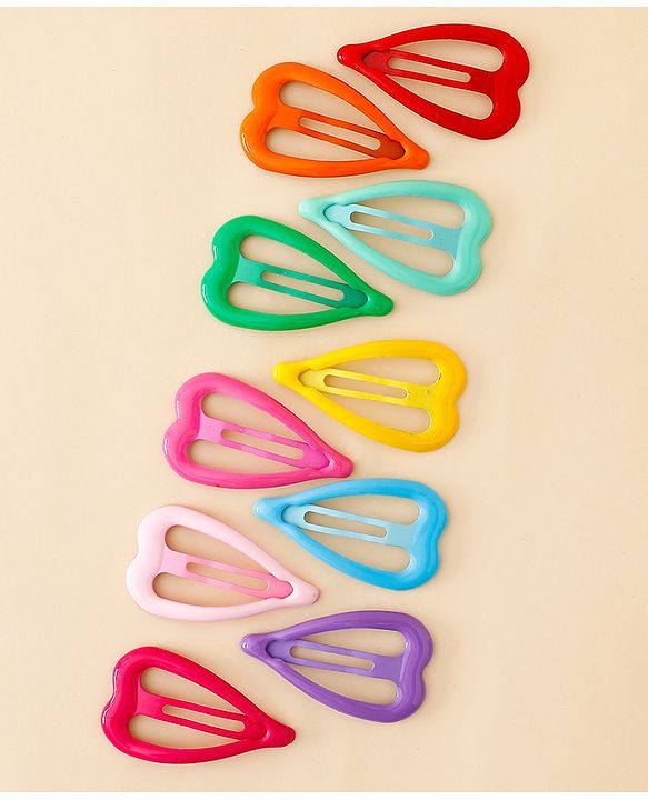 Babyhug Free Size Snap Clips Pack of 10 - Multicolor