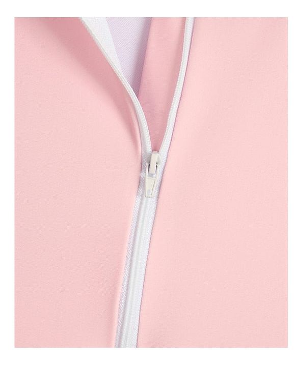 Babyhug Half Raglan Sleeves Legged Swimsuit With Animal Print - Multicolor