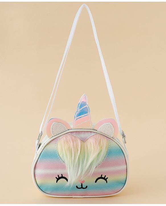 Babyhug Sling Bag with Unicorn Design - Multicolor