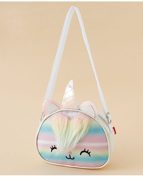Babyhug Sling Bag with Unicorn Design - Multicolor