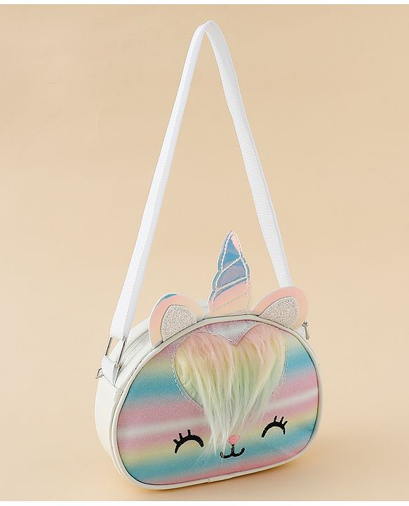 Babyhug Sling Bag with Unicorn Design - Multicolor