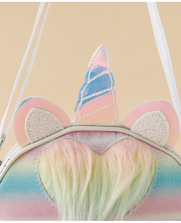 Babyhug Sling Bag with Unicorn Design - Multicolor