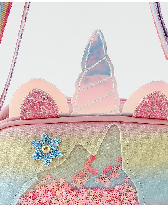 Babyhug Sling Bag with Unicorn Design - Multicolor