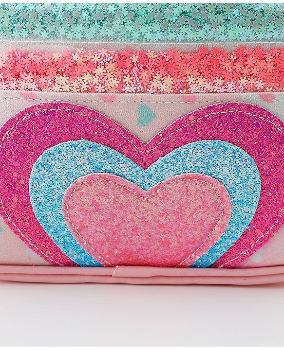 Babyhug Fashion Backpack With Unicorn Applique - Multicolour