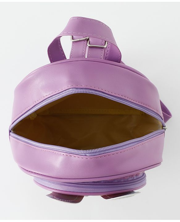 Babyhug Fashion Backpack With Butterfly & Floral Applique - Multicolour