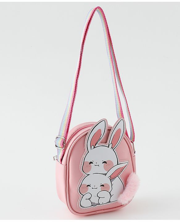 Babyhug Free Size Sling Bag With Bunny Design - Pink