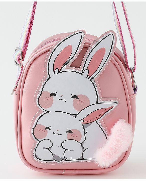Babyhug Free Size Sling Bag With Bunny Design - Pink