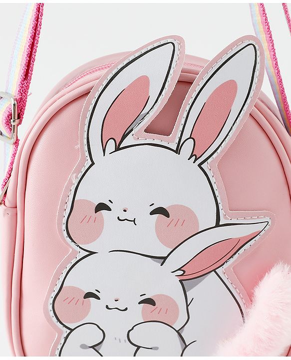 Babyhug Free Size Sling Bag With Bunny Design - Pink