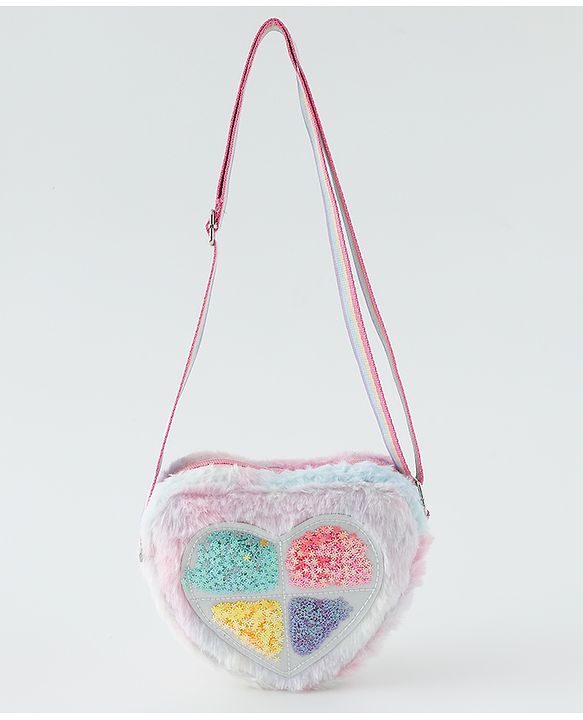 Babyhug Free Size Sling Bag With Heart Design - Multicolour