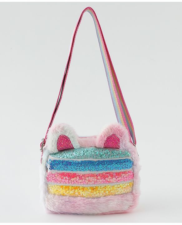 Babyhug Free Size Sling Bag With Glitter Detailing - Multicolour