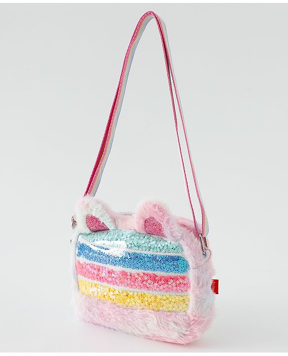 Babyhug Free Size Sling Bag With Glitter Detailing - Multicolour