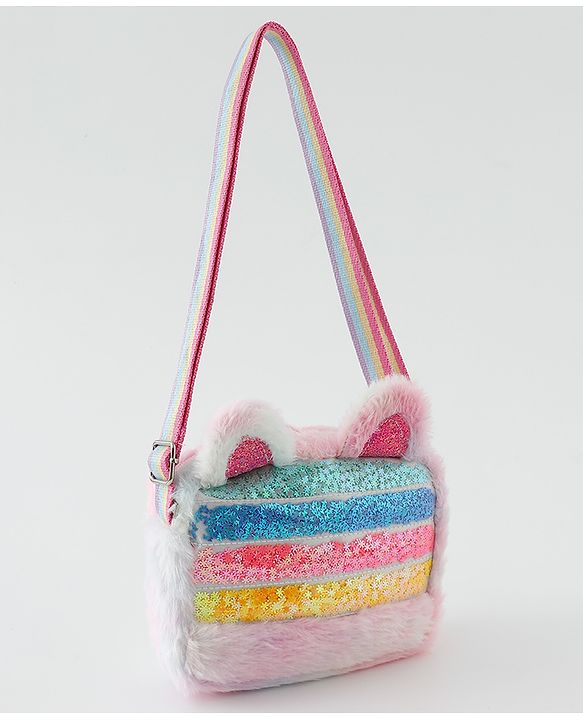 Babyhug Free Size Sling Bag With Glitter Detailing - Multicolour