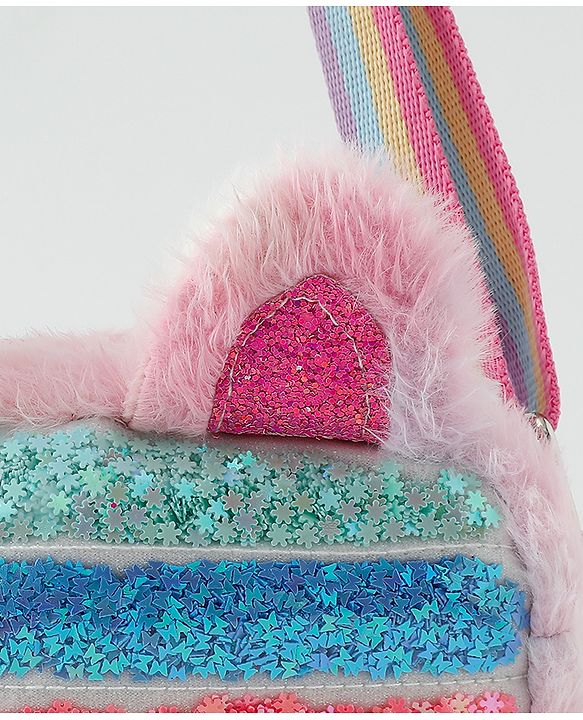 Babyhug Free Size Sling Bag With Glitter Detailing - Multicolour