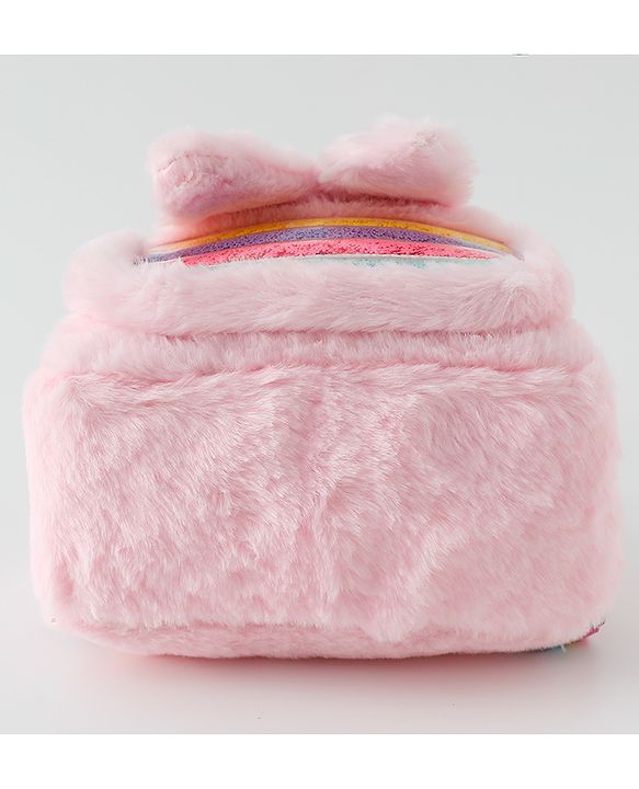 Babyhug Free Size Fashion Backpacks With Bunny Ear Applique - Pink