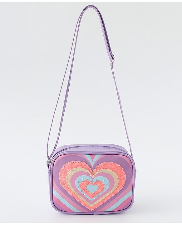 Babyhug Free Size Sling Bag With Hearts Design - Multicolor