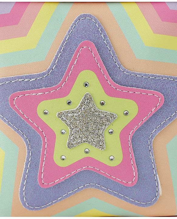 Pine Kids Free Size Sling Bag With Star Design - Multicolour