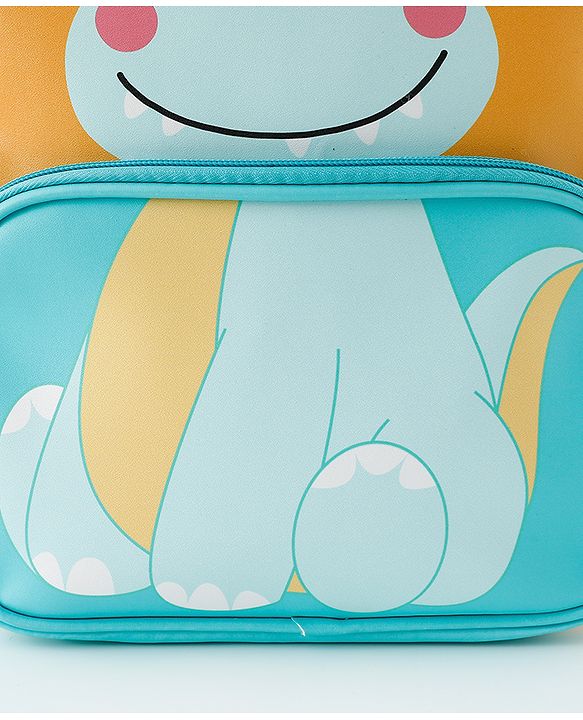 Babyhug Free Size Fashion Backpacks With Dino Design - Yellow & Blue