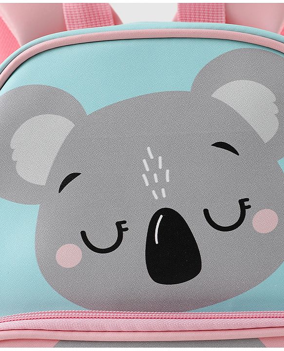 Babyhug Free Size Fashion Backpacks With Koala Design - Blue & Pink